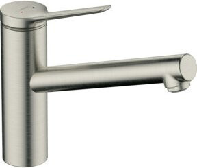 Hansgrohe Spültisch-Einhebelmischer Zesis M33 ND mit schwenkbarem Auslauf, 1jet, Edelstahl finish, Silber - Bild 1
