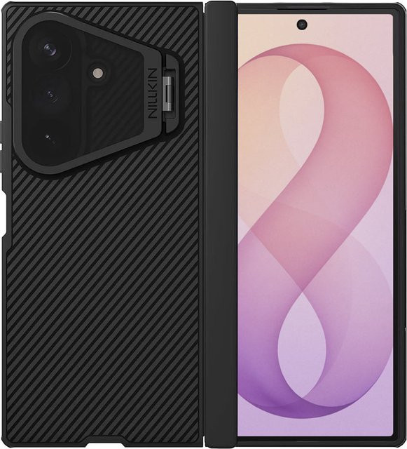 Nillkin CamShield Prop MagSafe-Hülle für Samsung Galaxy Z Fold8 Ultra F976 in Schwarz mit transparentem Objektivschutz - Bild 1