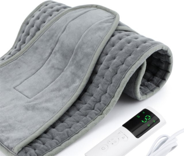 AFDEAL Elektrisches Heizkissen in Grau, Waschbare Wärmematte für Rücken und Taille - Bild 1