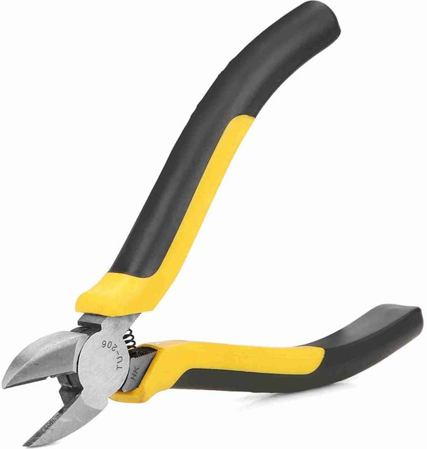 Fishine Elektronische Seitenschneider Zange TU206 aus Chrom-Vanadium-Stahl in Gelb, 6 Zoll - Bild 1