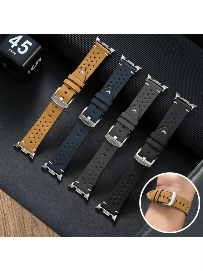 OAKCHARM Uhrenarmband Leder, brown, Unisex, Samsung Galaxy Watch 8 40/44 mm, 8Classic 46 mm, Galaxy Watch Ultra2025 - Bild 4
