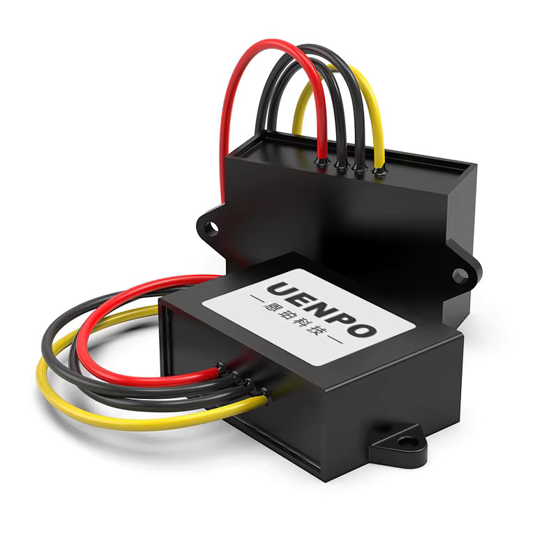 UENPO 12V auf 12V Spannungsstabilisator Schwarz, Automatisches Aufwärts- und Abwärtsmodul für Fahrzeuge (6V-20V auf 12V-13,8V) - Bild 3
