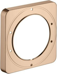 Hansgrohe Verlängerungsrosette iBox in Polished Red Gold, Breite: 17,2 cm x Tiefe: 17,2 cm - Bild 1