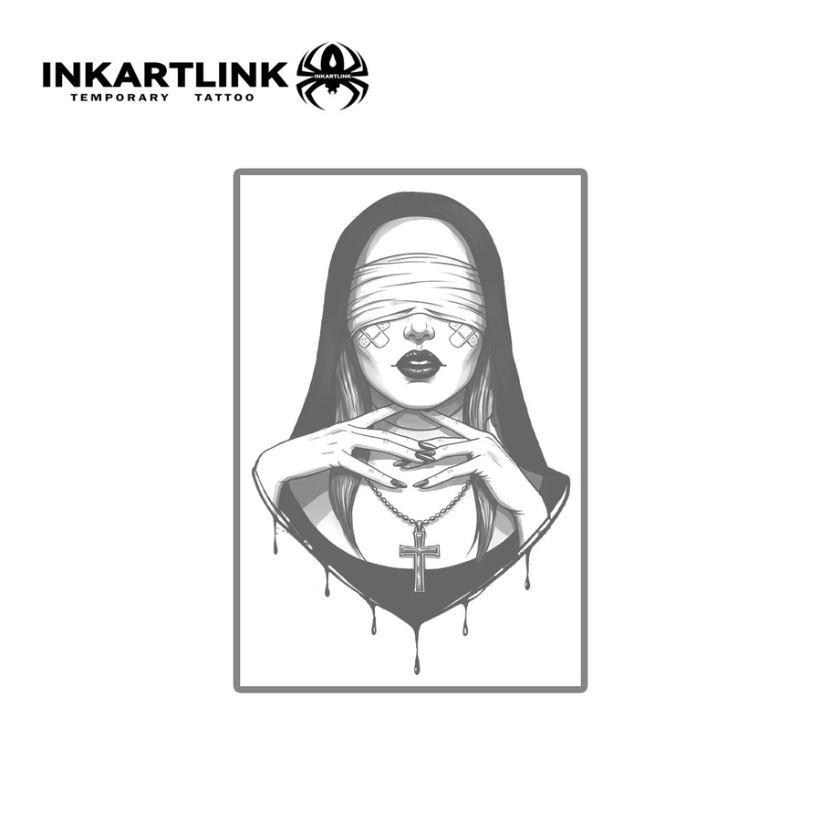 INKARTLINK Dark Gothic Juice Tattoo Patch, Unisex, wasserfest - Bild 3