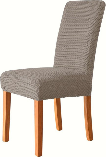Mango Event Dehnbarer Polar Stuhlbezug für Esszimmerstühle, T-förmig und elastisch, Beige/Mehrfarbig - Bild 1