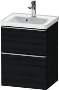 Duravit Waschtischunterschrank D-Neo in Schwarz Matt, Wandhängend, B/T/H: 48,4 x 37,2 x 62,5 cm - Bild 1