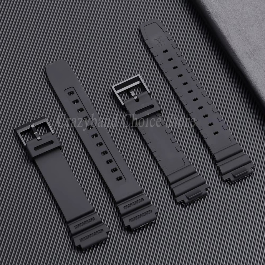 Uhrenarmband crazyband, Silikon, Schwarz, Herren, 18 mm - Bild 2