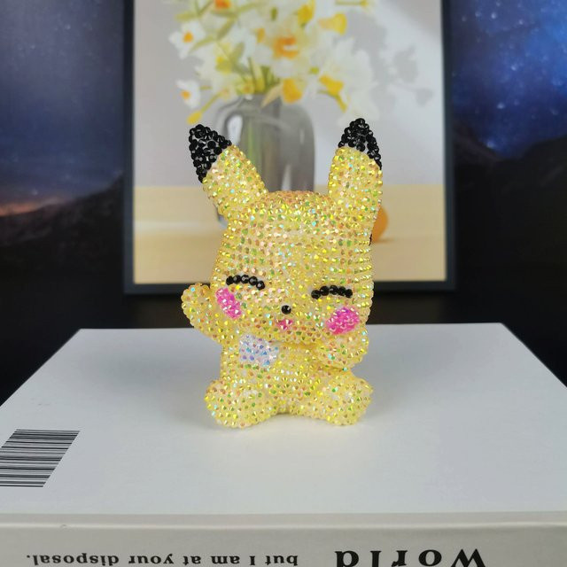 Potdemiel Pikachu Mickey Minnie Diamantverzierte DIY Spardose, Dekorative Figur - Bild 1