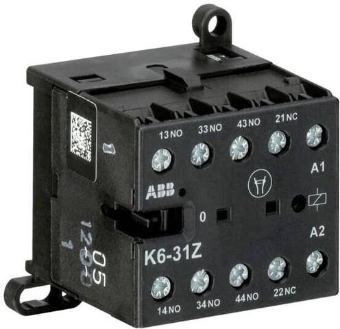 ABB K6-31Z-84 Schalter 1 Schließer, 3 Schließer Schwarz 110V 3A - Bild 1