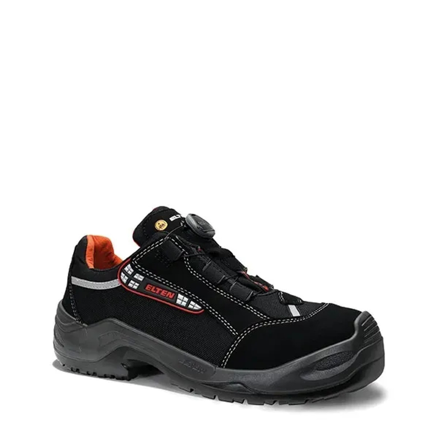 Elten Sicherheitshalbschuh Senex Boa ESD S3 in Grau Schwarz Rot Gr. 41 - Bild 2