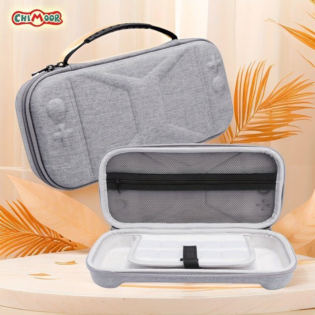 HUASUNWAY Tragetasche für Switch 2 in Grau zur Reise-Aufbewahrung von Konsole und Zubehör - Bild 1