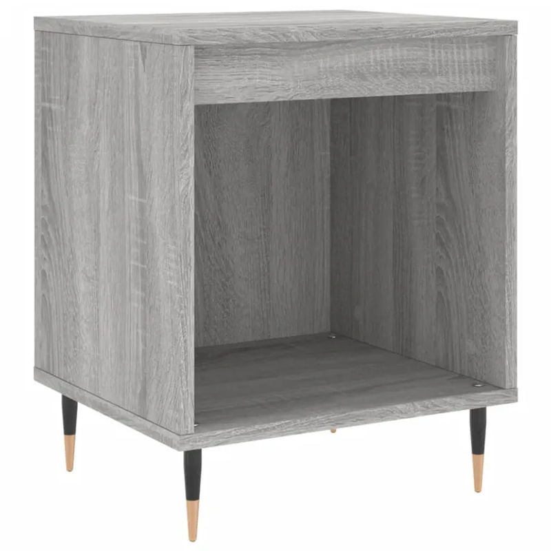 Vidaxl Nachttische 2er-Set in Grau, Modernes Design aus Holzwerkstoff und Metall, B/T/H: 40 x 35 x 50 cm - Bild 3