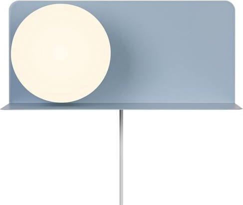 Nordlux Lilibeth Wandleuchte mit Glaskugel in Blau und Weiß, E14 - Bild 1