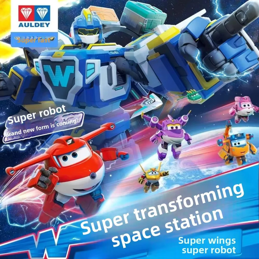 AULDEY Super Wings Raumstation HQ Base Transforming Mecha, Roboter-Spielzeug - Bild 3