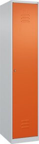 C+P Spind Classic PLUS Garderobenschrank mit 1 Abteil und Zylinderschloss in Lichtgrau, H x B x T: 185 x 40 x 50 cm - Bild 1