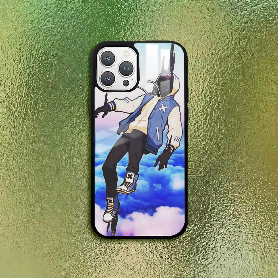 Handyhülle mit B-BoyWithUke Singer Motiv für Apple iPhone 11 12 13 14 15 16 Pro Max Plus in Multicolour mit Glasstruktur - Bild 5