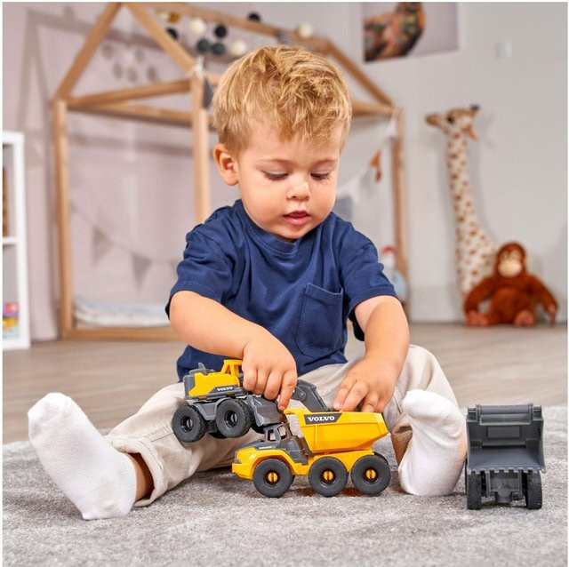 Dickie Toys Volvo Baustellenfahrzeuge Construction Set ab 3 Jahren - Bild 1