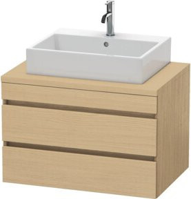 Duravit Waschtischunterschrank DuraStyle in Beige mit 2 Schubkästen, Breite: 80 cm, Tiefe: 54,8 cm, Höhe: 51,2 cm - Bild 1