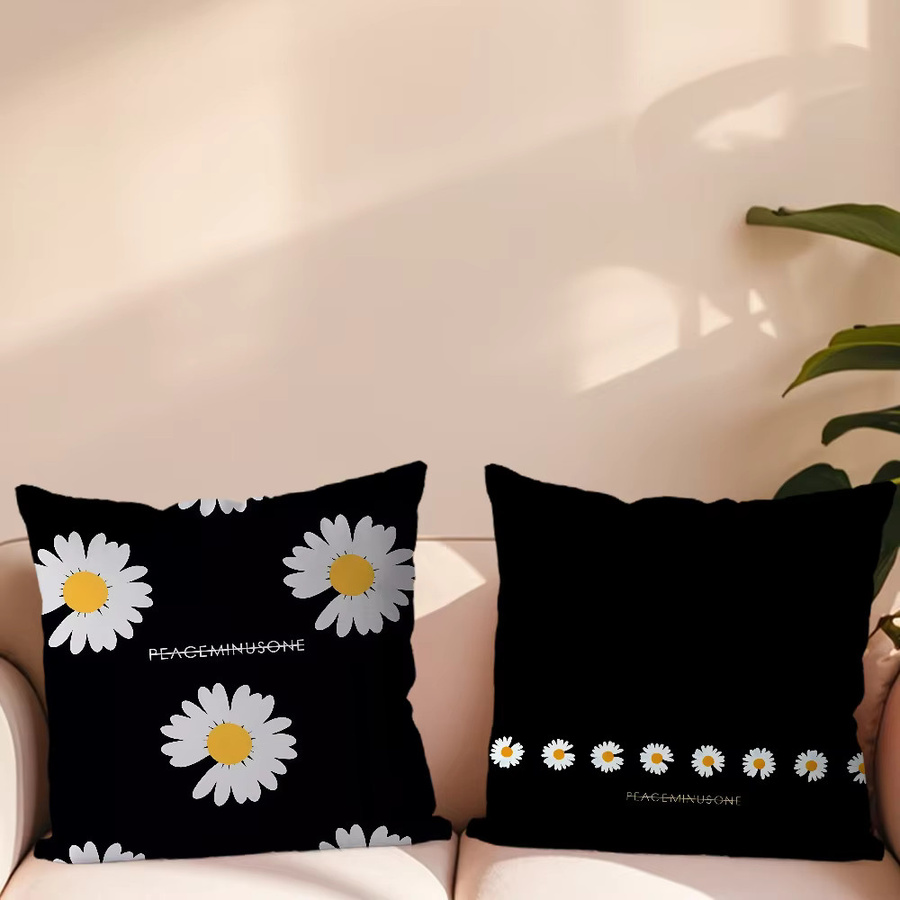 Dekorativer Peaceminusone Kissenbezug für Sofa und Schlafzimmer in Aesthetic Design - Bild 4