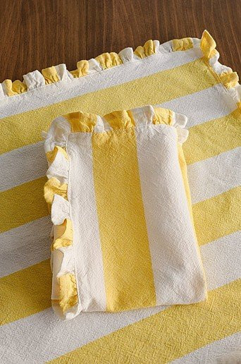 Jotex ISLA Serviette 2er-Pack aus Baumwolle gelb B/B: 45 x 45 cm - Bild 1