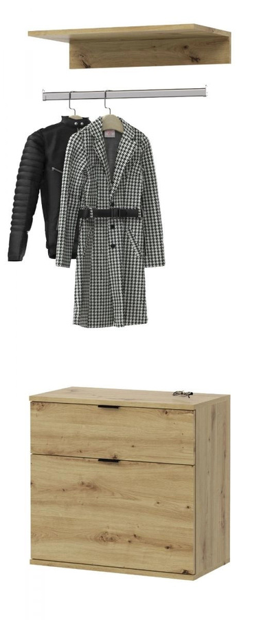 Garderobe Set Line-Up von Inn.Furn in Eiche, modern, B/T/H: 61 x 34 x 62 cm - Bild 1