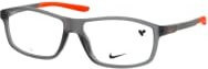 Nike 7291 Korrektionsbrille, Rechteckig, Vollrand, Kunststoff, grau, Herren - Bild 1
