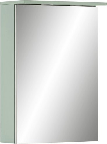 SCHILDMEYER Spiegelschrank Sarah in Grün mit LED-Beleuchtung und Steckdose, B/H/T: 50,4 x 72,3 x 16,0 cm - Bild 1