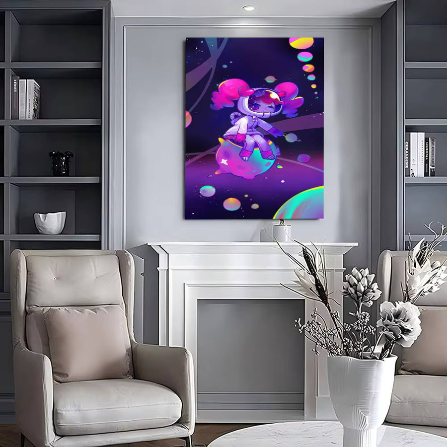 Selbstklebendes Muse Dash Anime Kunstposter aus Papier, Mehrfarbig, B/H: 15,0 x 10,0 cm - Bild 5