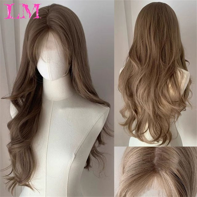 LM Synthetische Lace-Front-Perücke, lange, mit natürlichem Haaransatz - Bild 1