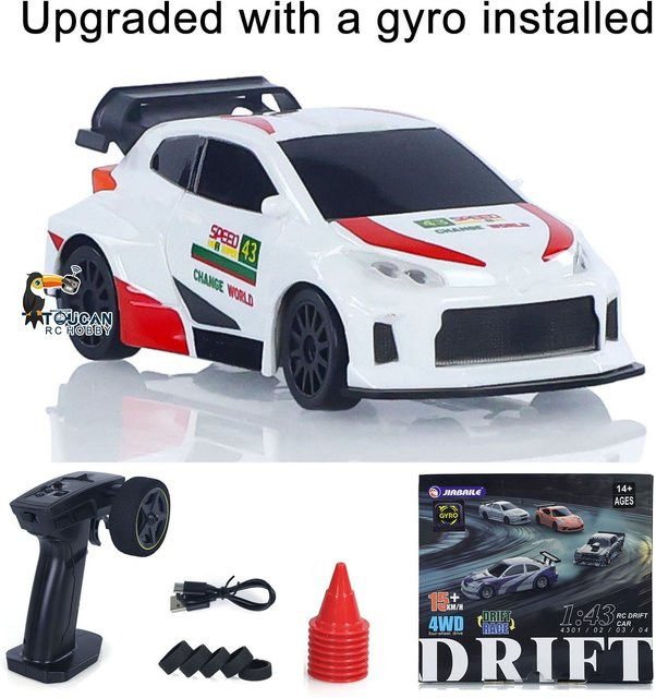 Wheelfun RC Drift Car, 1/43, 4WD, Funksteuerungsmodell, ab 14 Jahren - Bild 1