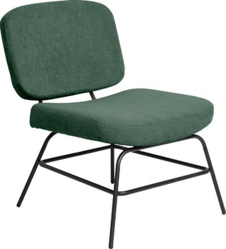 Paperflow Sessel Curve im Industrial Design mit Polyesterbezug und Gestell aus Stahl und Sperrholz, grün, B: 57,0 cm, T: 71,0 cm, H: 75,5 cm - Bild 2