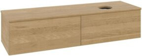 V&B Waschtischunterschrank Antao mit Beleuchtung ohne Frontstruktur, Farbe Honey Oak, B/T: 160 x 50 cm - Bild 1