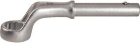 KS Tools CLASSIC Zugringschlüssel gekröpft aus Chrom-Vanadium in Silber 1.3/4" - Bild 1
