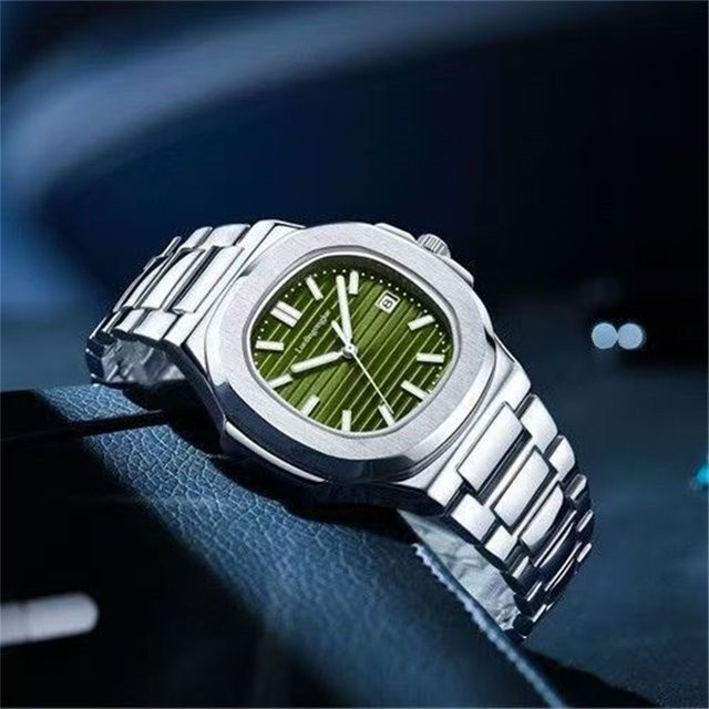 LUOLINGONGJUE Armbanduhr, Automatik, Skelett-Design, Edelstahl, Eckig, Herren - Bild 1