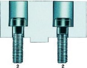 RÖHM Schraube für Aufsatzbacke Gr.500/630, Farbe: Silber, M20 x 40 mm - Bild 1