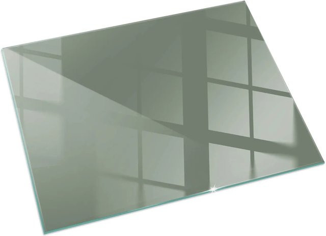 Tulup Glasplatte für Kamin als Funkenschutzplatte in Grün, B/T/H: 120 x 80 cm - Bild 1