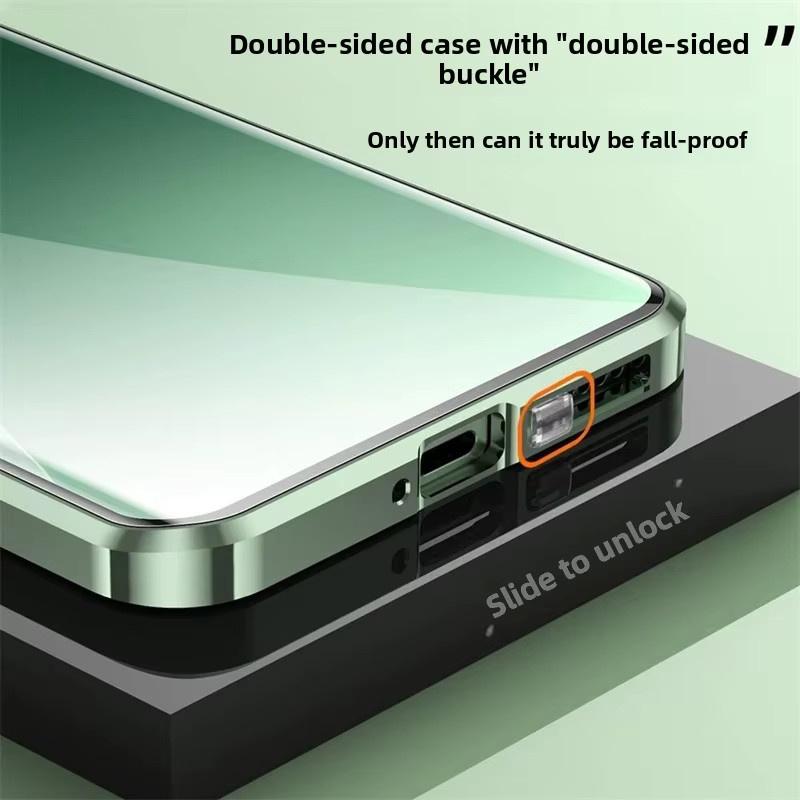 Xiaomi Magnetische 360 Grad Schutzhülle mit Temperierglas für Xiaomi 15T Pro, 14T, 13T und 15 Ultra Pro in Silber - Bild 4