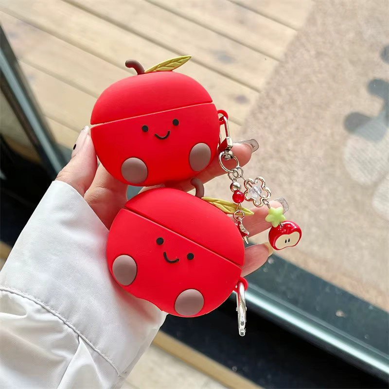 Rote 3D Cartoon Schutzhülle für Apple AirPods 4 und AirPods Pro 2 3 1 Ladetasche - Bild 2