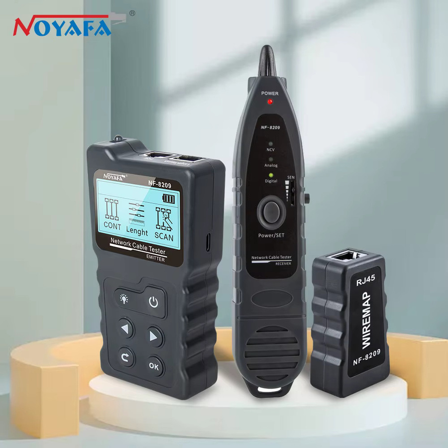 NOYAFA NF-8209 RJ45 Netzwerk-Kabeltester und POE Wiremap Tester in Schwarz - Bild 4