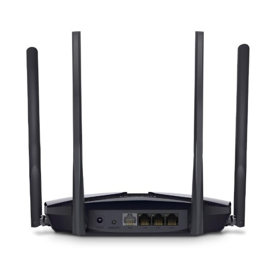 Mercusys MR80X Wi-Fi 6 Router in Schwarz - Bild 4