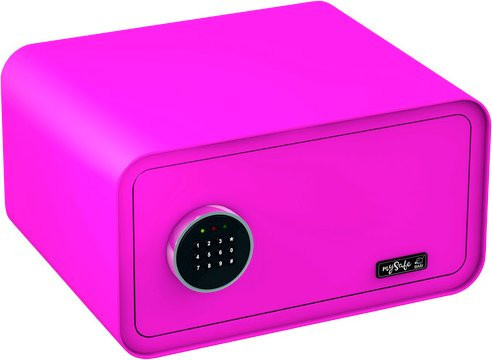 BASI Tresor mit elektronischem Schloss in Pink, B/H/T: 430 x 230 x 350 cm - Bild 1