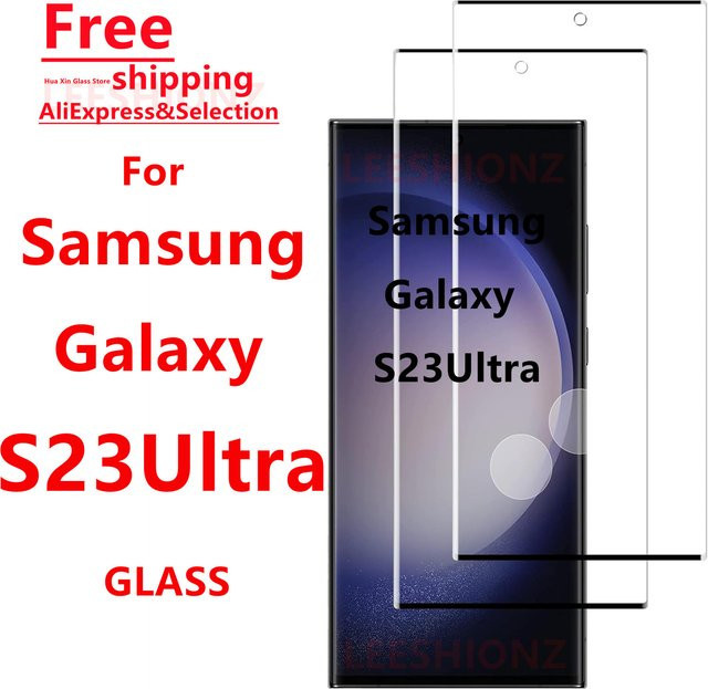 Samsung Galaxy S23 Ultra Displayschutzfolie aus gehärtetem Glas, transparent, 1/4 Stück - Bild 1