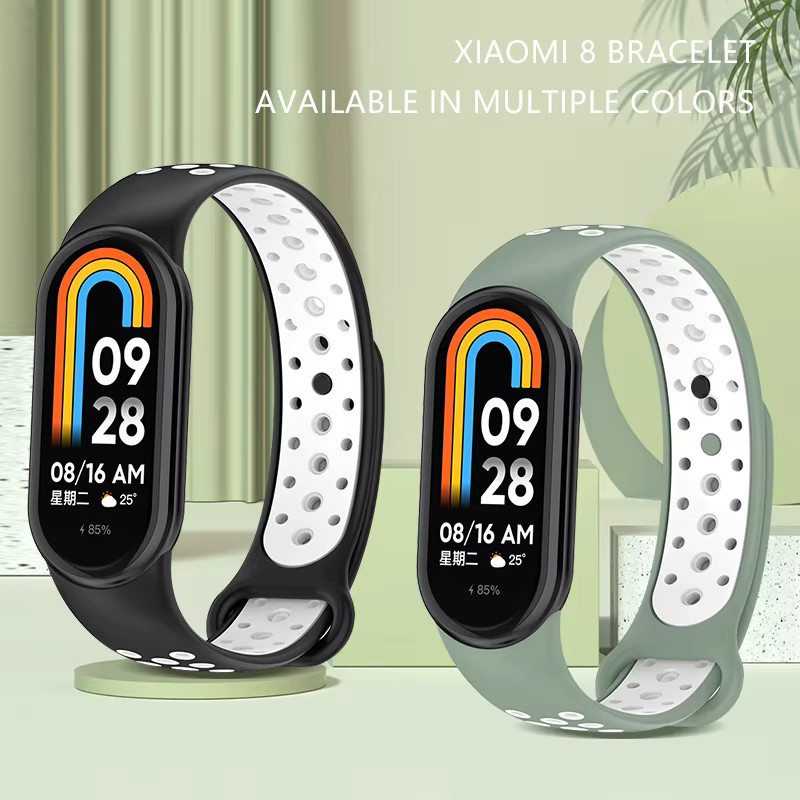 Xiaomi Uhrenarmband Silikon, zweifarbig, Schwarz, Multicolor, Unisex - Bild 2