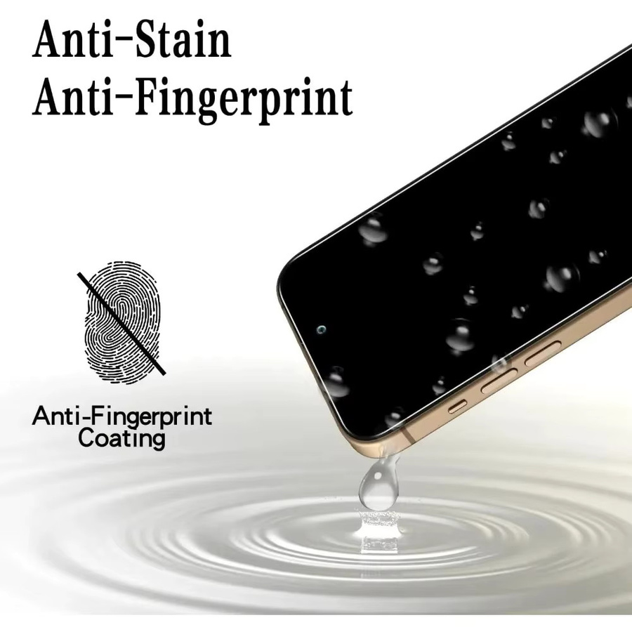 5 Stück Anti-Spionage-Hartglas Displayschutzfolie für Apple iPhone 17 16 15 14 13 12 11 Pro Max Plus XR XS in Transparent - Bild 2