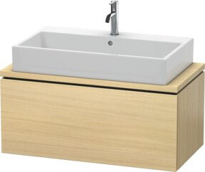 Duravit Waschtischunterschrank Compact L-Cube mit Konsole und einem Auszug, Breite: 92 cm, Tiefe: 47,7 cm - Bild 1