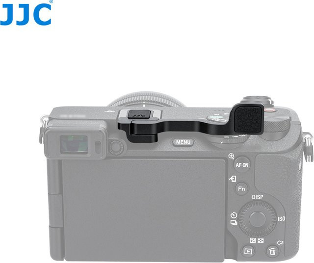 JJC Deluxe Metall Daumengriff für Sony A6700 Kamera in Schwarz - Bild 1