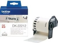 Brother Endlos-Etikett DK-22212 Thermofilm in Weiß, Breite: 6,2 cm, Länge: 15,24 m - Bild 1