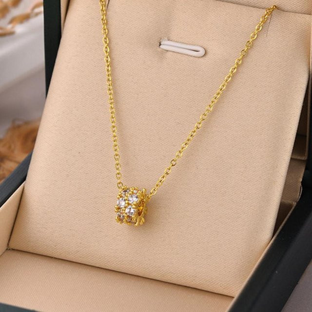 Lucky Star Jewelry Anhänger Halskette, Kupfer, Gold, Zirkonia, Damen - Bild 1