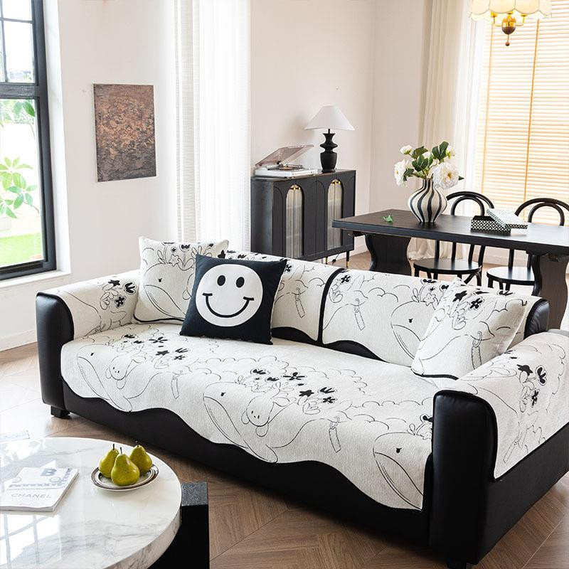 Universal Sofa-Sitzkissenbezug aus Leder für alle Jahreszeiten, B/B/H: 90 x 70 cm - Bild 3