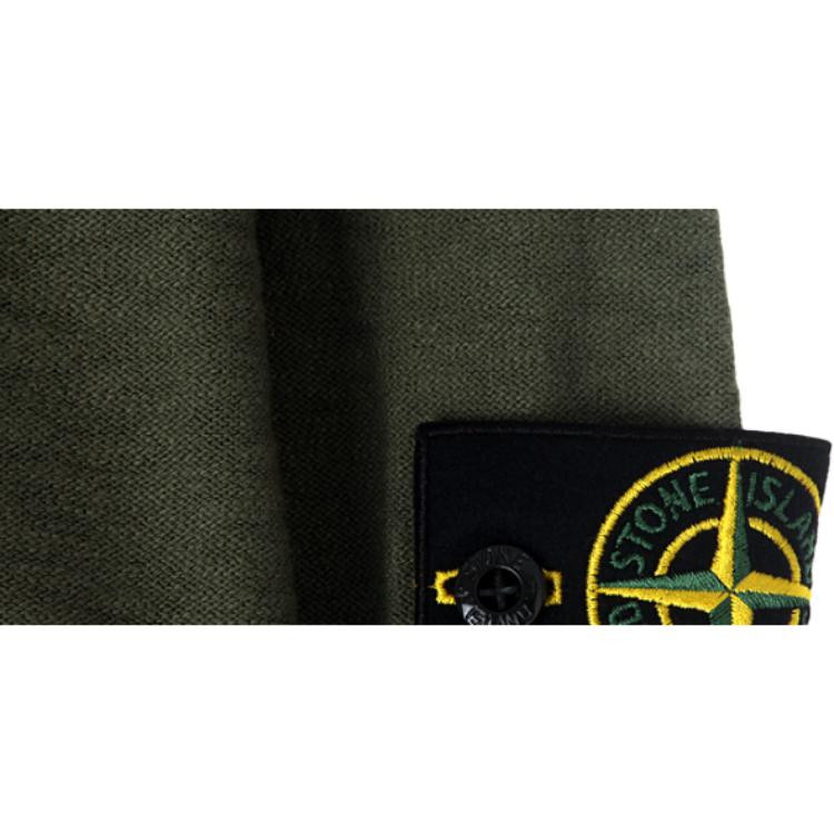 Stone Island Strickpullover, Logo, Schlanke Passform, Herren, Grün, XL - Bild 2